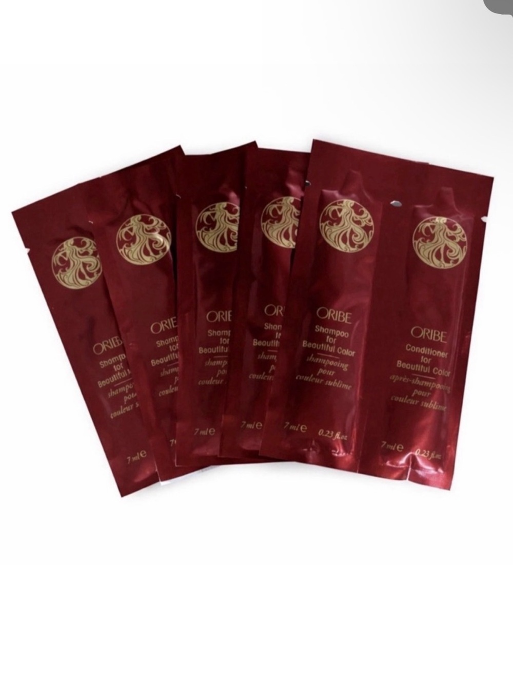 Oribe shampoo and‎ conditioner packets - 5 sets
